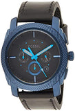 Fossil Machine Chronograph Black Dial Black Leather Strap Watch for Men - FS5361 Authentic Buy Shop Now
