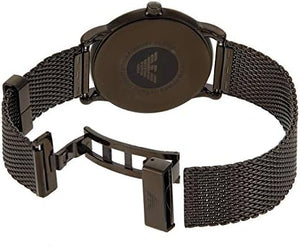 Emporio Armani Luigi White Dial Black Mesh Bracelet Watch For Men - AR11046 Authentic Buy Shop Now