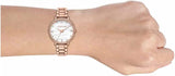 Michael Kors Pyper Three-Hand White Dial Rose Gold Steel Strap Watch For Women - MK4594 Authentic Buy Shop Now