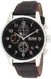 Hugo Boss Navigator Black Dial Black Leather Strap Watch for Men - 1513535 Authentic Buy Shop Now
