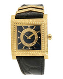 Versace VD-25 Diamonds Black Dial Black Leather Strap Watch for Women - VQF020015 Authentic Buy Shop Now
