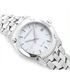 Burberry Heritage Check White Dial Silver Steel Strap Watch for Women - BU1853 Authentic Buy Shop Now