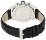 Hugo Boss Jet Silver Dial Black Leather Strap Watch for Men - 1513282 Authentic Buy Shop Now