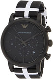 Emporio Armani Classic Black Dial Black Leather Strap Watch For Men - AR1860 Authentic Buy Shop Now