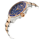 Movado Series 800 Blue Dial Two Tone Steel Strap Watch for Men - 2600149 Authentic Buy Shop Now