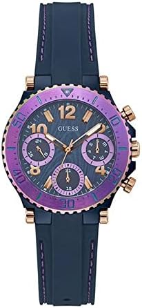 Guess Cosmic Multifunction Blue Dial Blue Silicone Strap Watch For Women - GW0466L2 Authentic Buy Shop Now