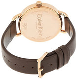 Calvin Klein Even White Dial Brown Leather Strap Watch for Women - K7B236G6 Authentic Buy Shop Now