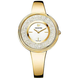 Swarovski Crystalline Bracelet White Dial Gold Steel Strap Watch for Women - 5269253 Authentic Buy Shop Now