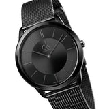 Calvin Klein Minimal Black Dial Black Mesh Bracelet Watch for Men - K3M214B1 Authentic Buy Shop Now