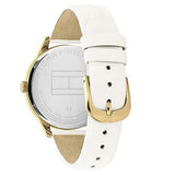 Tommy Hilfiger Brooklyn Quartz White Dial White Leather Strap Watch for Women - 1782018 Authentic Buy Shop Now