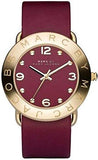 Marc Jacobs Amy Red Dial Burgundy Leather Strap Watch for Women - MBM1152 Authentic Buy Shop Now