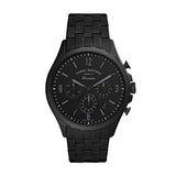 Fossil Forrester Chronograph Black Dial Black Steel Strap Watch for Men - FS5697 Authentic Buy Shop Now