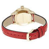 Burberry The Classic Gold Dial Red Leather Strap Watch for Women - BU10102 Authentic Buy Shop Now