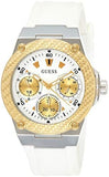Guess Zena Analog White Dial White Rubber Strap Watch For Women - W1094L1 Authentic Buy Shop Now
