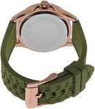 Michael Kors Mini Pilot Chronograph Green Dial Green Silicone Strap Watch For Women - MK7421 Authentic Buy Shop Now