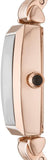 Emporio Armani Gianni T-Bar Analog Crystal Brown Dial Rose Gold Steel Strap Watch For Women - AR11407 Authentic Buy Shop Now