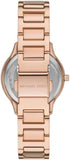 Michael Kors Sage Three-Hand Crystals Mother of Pearl Dial Rose Gold Steel Strap Watch for Women - MK4823 Authentic Buy Shop Now