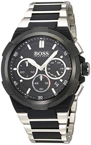 Hugo Boss Supernova Black Dial Two Tone Steel Strap Watch for Men - 1513368 Authentic Buy Shop Now