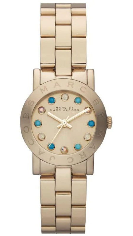 Marc Jacobs Amy Dexter Gold Dial Gold Steel Strap Watch for Women - MBM3218 Authentic Buy Shop Now