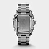 Fossil Machine Chronograph Black Dial Silver Steel Strap Watch for Men - FS4776 Authentic Buy Shop Now