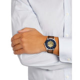 Fossil Neutra Automatic Luggage Skeleton Blue Dial Brown Leather Strap Watch for Men - ME3160 Authentic Buy Shop Now
