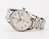 Tag Heuer Carrera Automatic Caliber 5 White Dial Silver Steel Strap Watch for Men - WAR211B.BA0782 Authentic Buy Shop Now