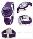 Marc Jacobs Pelly Purple Dial Purple Silicone Strap Watch for Women - MBM2538 Authentic Buy Shop Now