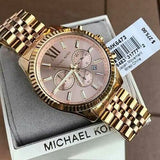 Michael Kors Lexington Gold Dial Gold Steel Strap Watch for Women - MK6473 Authentic Buy Shop Now