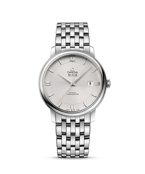 Omega De Ville Prestige Co-Axial Silver Dial Silver Steel Strap Watch for Men - 424.10.40.20.02.003 Authentic Buy Shop Now