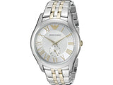 Emporio Armani Classic Quartz Silver Dial Two Tone Steel Strap Watch For Men - AR1824 Authentic Buy Shop Now