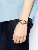 Emporio Armani Chiara Analog White Dial Rose Gold Steel Strap Watch For Women - AR7329 Authentic Buy Shop Now