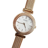 Guess Monroe Silver Dial Rose Gold Steel Strap Watch For Women - W1152L3 Authentic Buy Shop Now