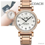 Coach Madison White Dial Rose Gold Steel Strap Watch for Women - 14502398 Authentic Buy Shop Now