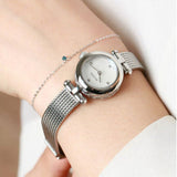 Gucci Diamantissima Diamonds Mother of Pearl Dial Silver Mesh Bracelet Watch for Women - YA141512 Authentic Buy Shop Now