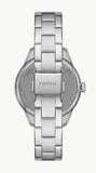 Fossil Rye Automatic Skeleton Silver Dial Silver Steel Strap Watch for Women - BQ3753 Authentic Buy Shop Now