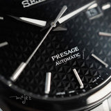 Seiko Presage Sharp Edged Series Black Dial Black Steel Strap Watch For Men - SPB229J1 Authentic Buy Shop Now
