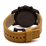 Marc Jacobs Larry Chronograph Black Dial Brown Leather Strap Watch for Men - MBM5053 Authentic Buy Shop Now