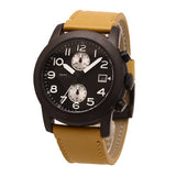 Marc Jacobs Larry Chronograph Black Dial Brown Leather Strap Watch for Men - MBM5053 Authentic Buy Shop Now