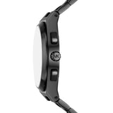 Michael Kors Lennox Chronograph Black Dial Black Steel Strap Watch For Men - MK9146 Authentic Buy Shop Now
