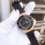 Maserati Potenza Black & Rose Gold Dial Black Rubber Strap Watch For Men - R8851108002 Authentic Buy Shop Now