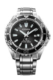 Citizen Promaster Diver Chronograph Black Dial Silver Steel Strap Watch For Men - BN0190-82E Authentic Buy Shop Now