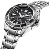 Citizen Promaster Diver Chronograph Black Dial Silver Steel Strap Watch For Men - BN0190-82E Authentic Buy Shop Now