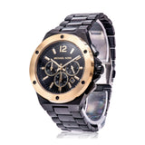 Michael Kors Lennox Chronograph Black Dial Black Steel Strap Watch For Men - MK8941 Authentic Buy Shop Now