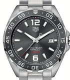Tag Heuer Formula 1 Calibre 5 Chronograph Anthracite Dial Silver Steel Strap Watch for Men - WAZ2011.BA0842 Authentic Buy Shop Now