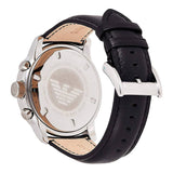 Emporio Armani Classic Chronograph Black Dial Black Leather Strap Watch For Men - AR0431 Authentic Buy Shop Now