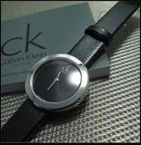 Calvin Klein Firm Black Dial Black Leather Strap Watch for Women - K3N231C1 Authentic Buy Shop Now