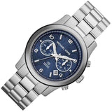 Michael Kors Hunger Stop 100 Series Navy Blue Dial Silver Steel Strap Watch for Women - MK5814 Authentic Buy Shop Now