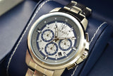 Maserati Successo Chronograph Silver Dial Silver Steel Strap Watch For Men - R8873621006 Authentic Buy Shop Now