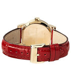 Burberry The City Gold Dial Red Leather Strap Watch for Women - BU9140 Authentic Buy Shop Now