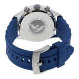 Emporio Armani Chronograph Blue Dial Blue Rubber Strap Watch For Men - AR5864 Authentic Buy Shop Now